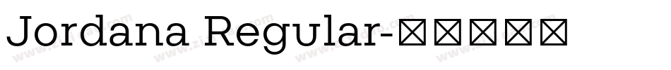 Jordana Regular字体转换